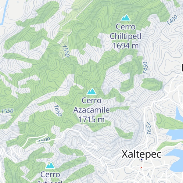 Map of Cerro Azacamile