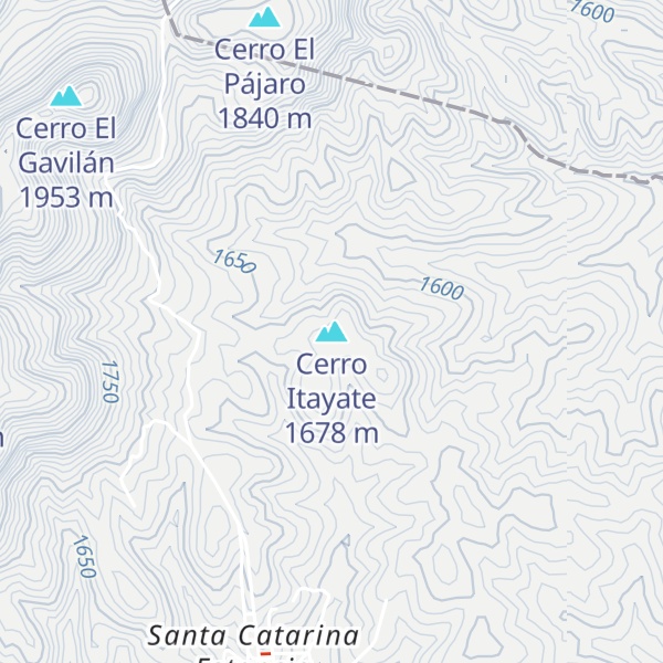 Map of Cerro Itayate