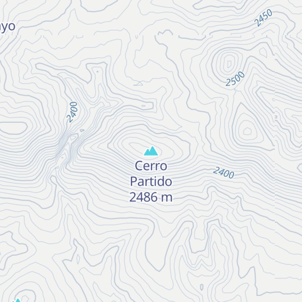 Map of Cerro Partido