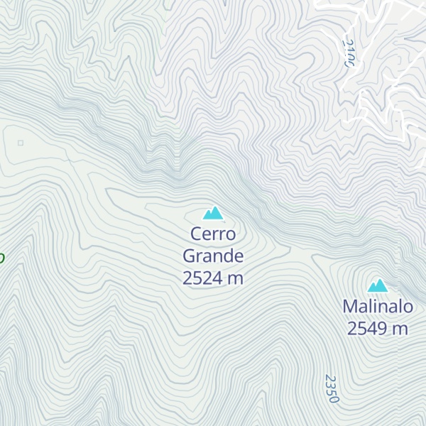 Map of Cerro Grande