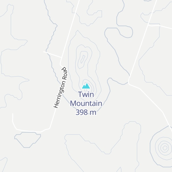 Map of Twin Mountain
