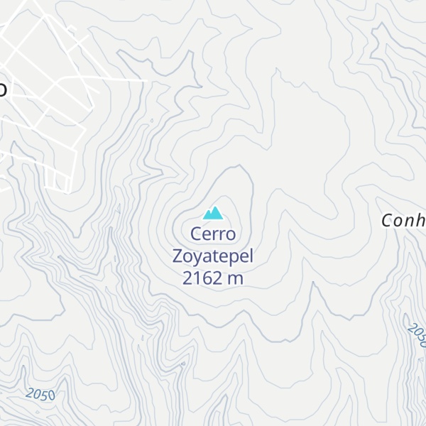Map of Cerro Zoyatepel