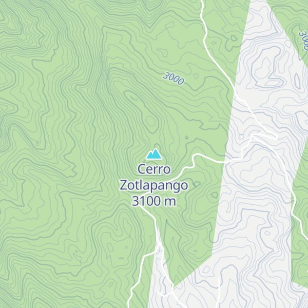 Map of Cerro Zotlapango