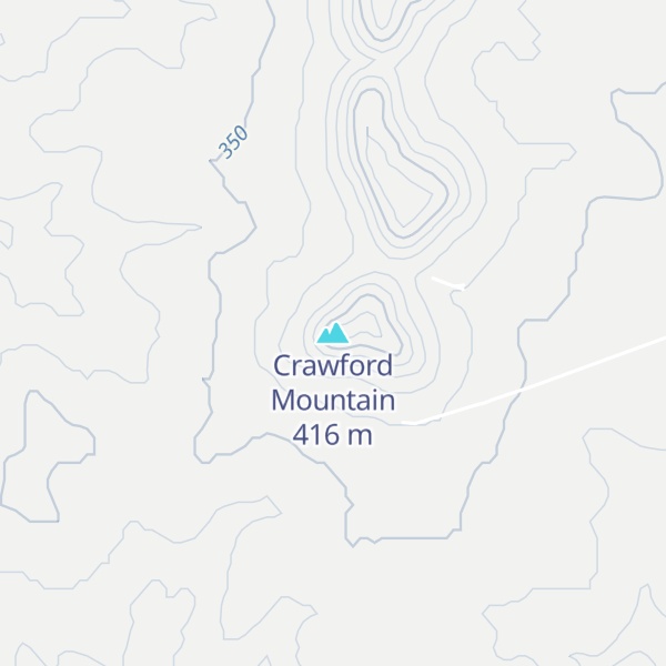 Map of Crawford Mountain