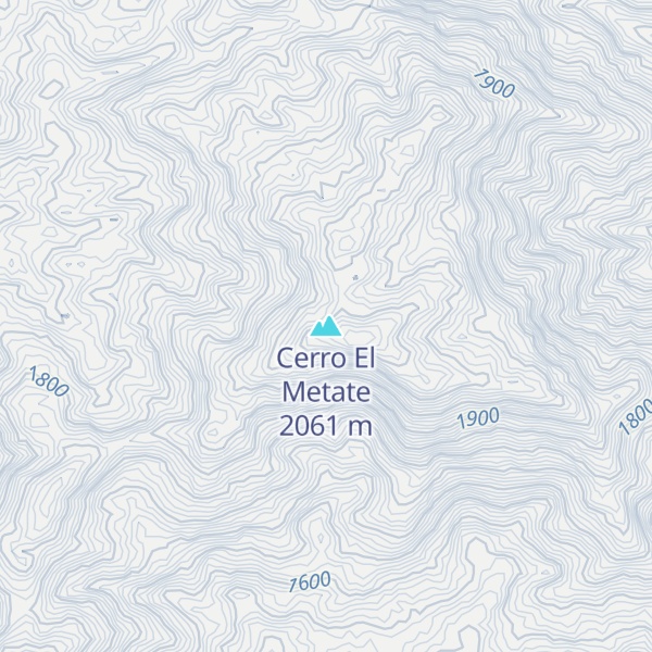 Map of Cerro El Metate