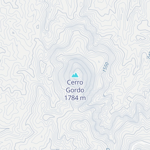 Map of Cerro Gordo