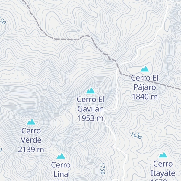 Map of Cerro El Gavilán