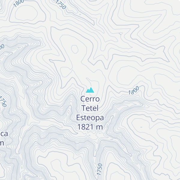 Map of Cerro Tetel Esteopa