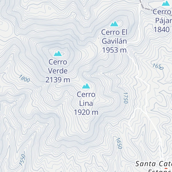Map of Cerro Lina