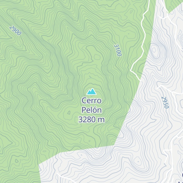 Map of Cerro Pelón