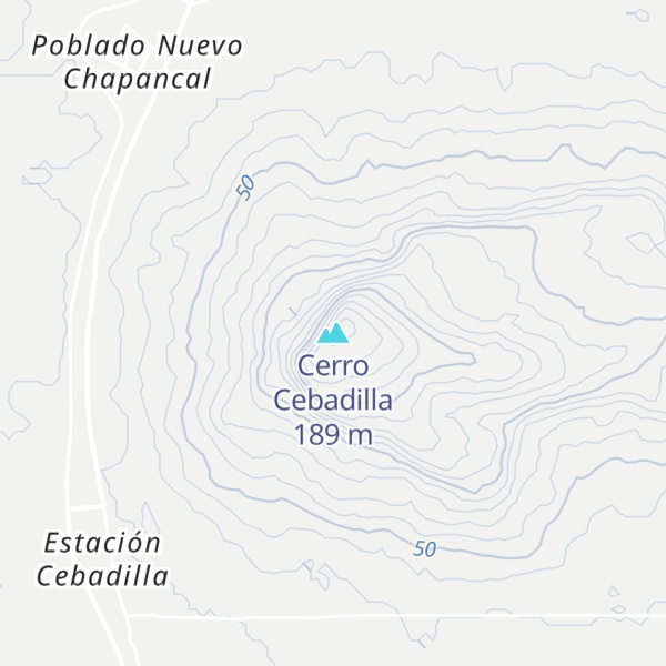 Map of Cerro Cebadilla