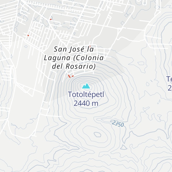 Map of Totoltépetl