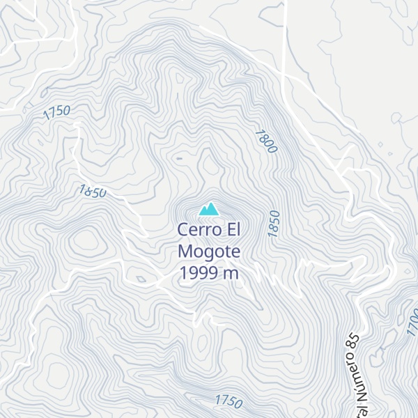 Map of Cerro El Mogote