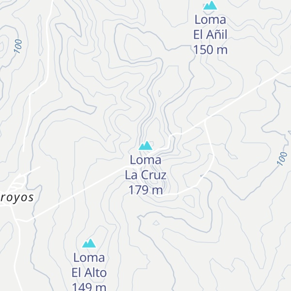 Map of Loma La Cruz