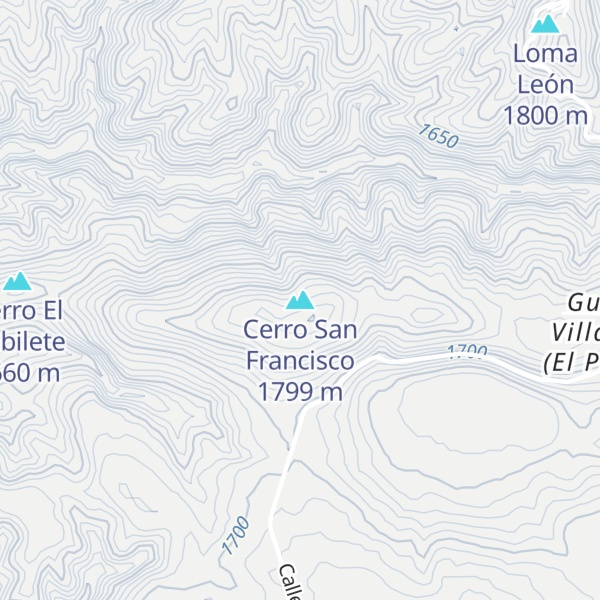 Map of Cerro San Francisco