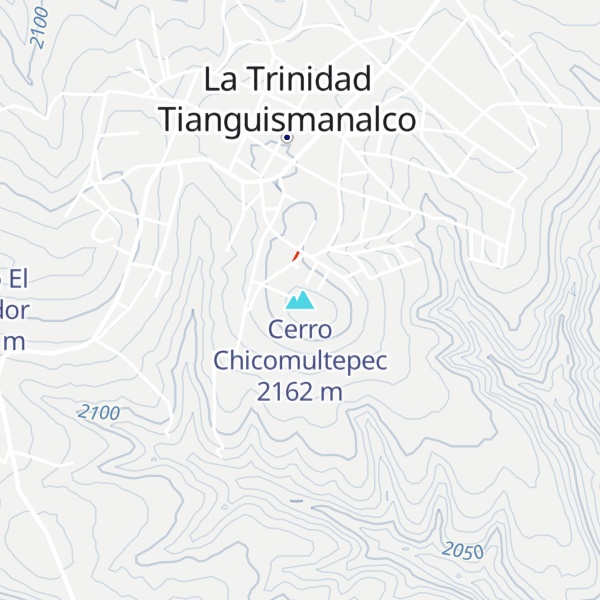 Map of Cerro Chicomultepec