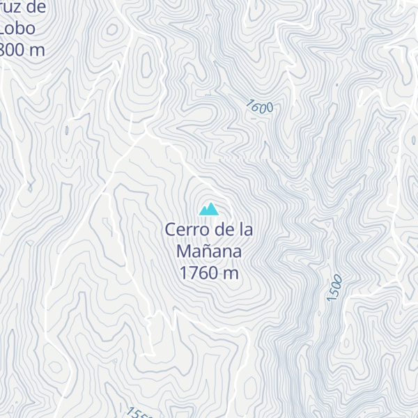 Map of Cerro de la Mañana