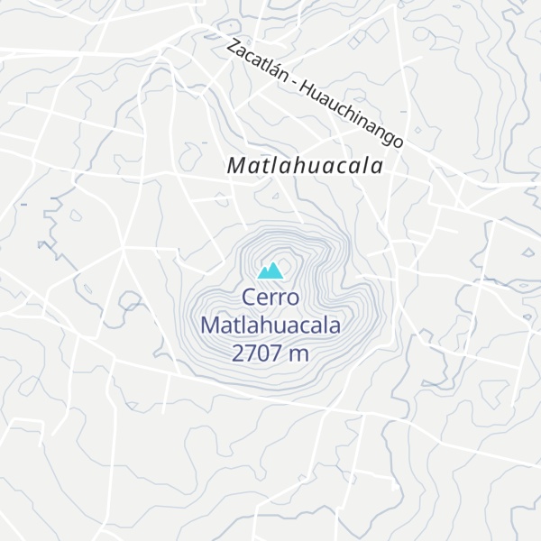 Map of Cerro Matlahuacala