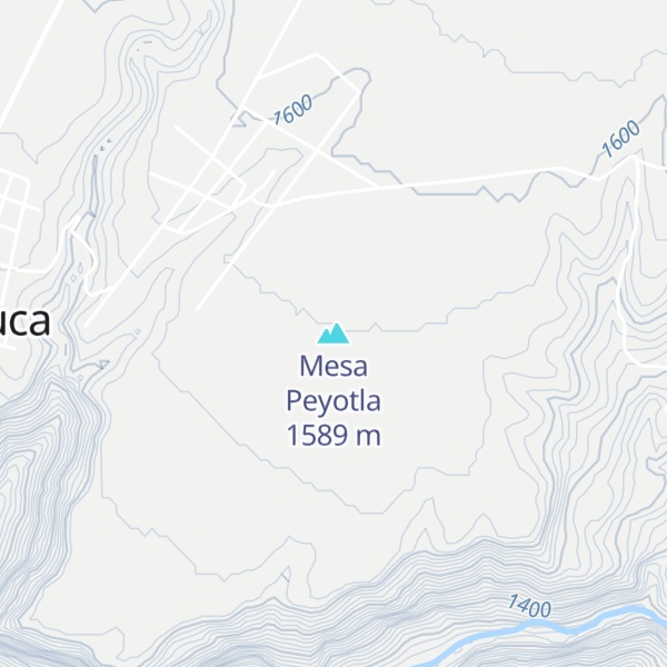 Map of Mesa Peyotla