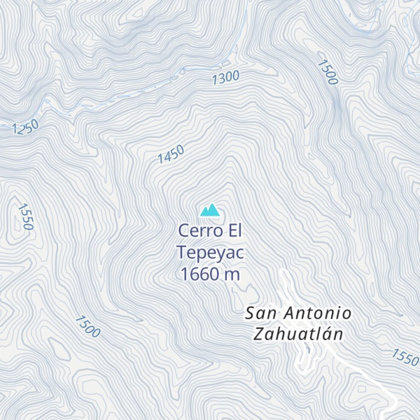 Map of Cerro El Tepeyac