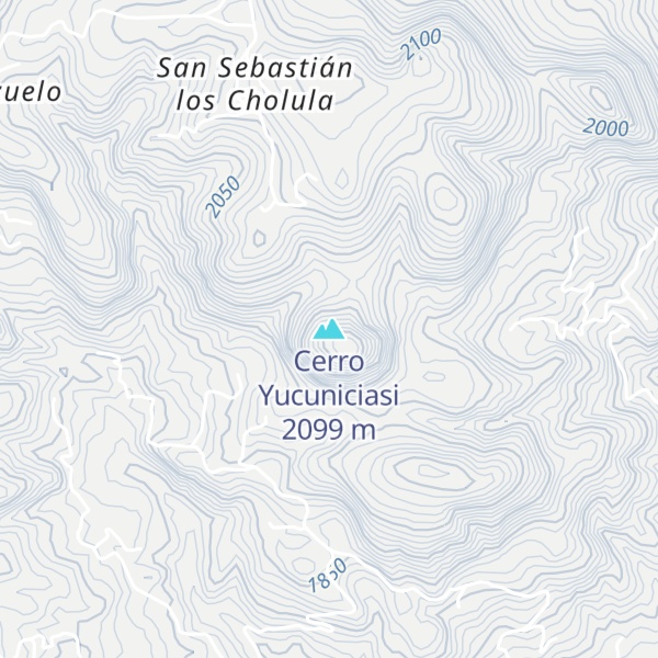 Map of Cerro Yucuniciasi