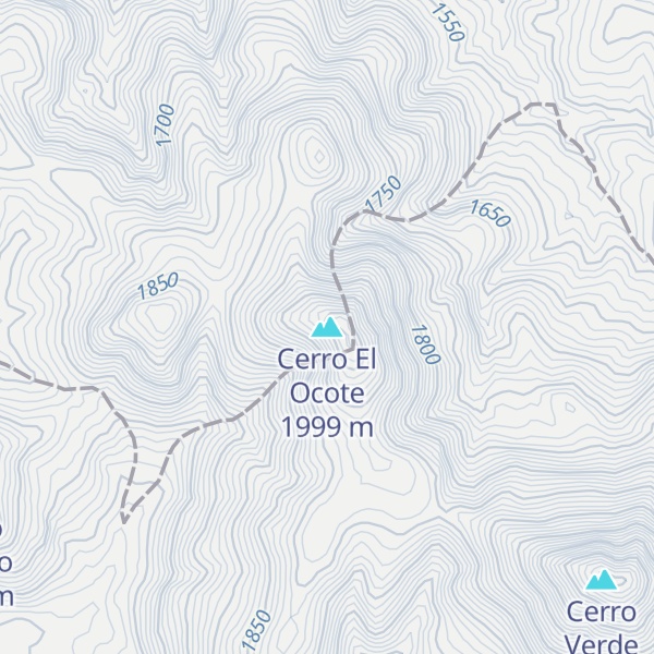 Map of Cerro El Ocote