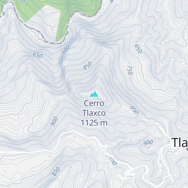 Map of Cerro Tlaxco