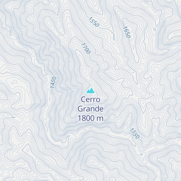 Map of Cerro Grande