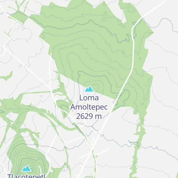 Map of Loma Amoltepec