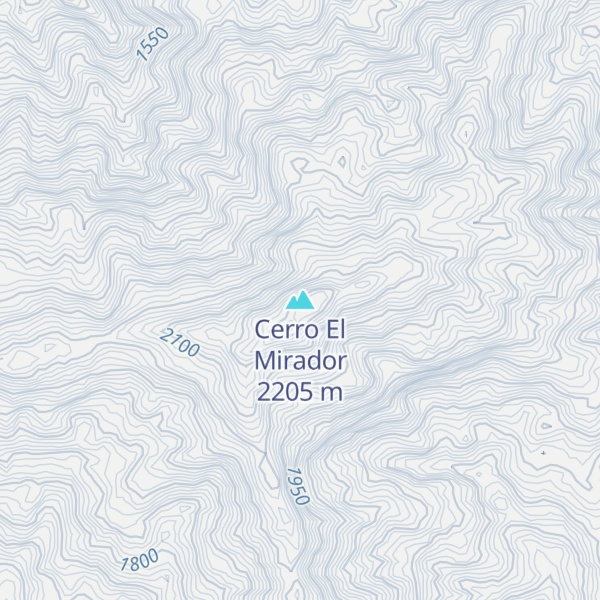 Map of Cerro El Mirador