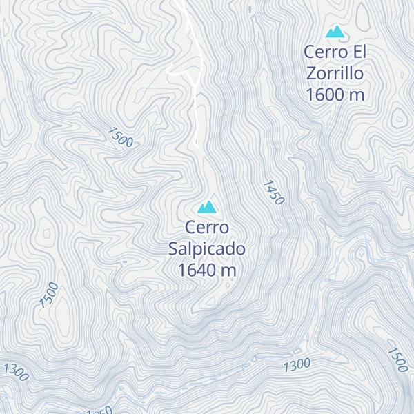 Map of Cerro Salpicado