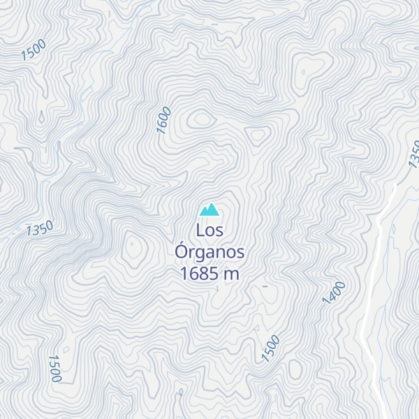 Map of Los Órganos