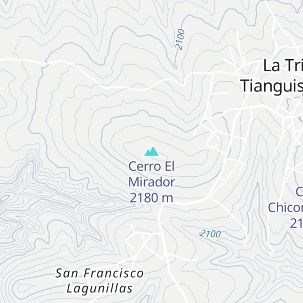 Map of Cerro El Mirador