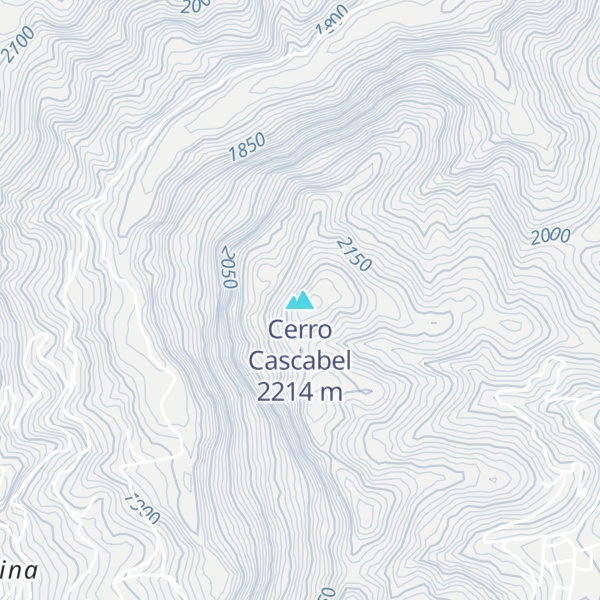 Map of Cerro Cascabel