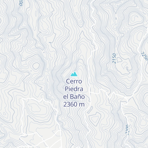 Map of Cerro Piedra el Baño