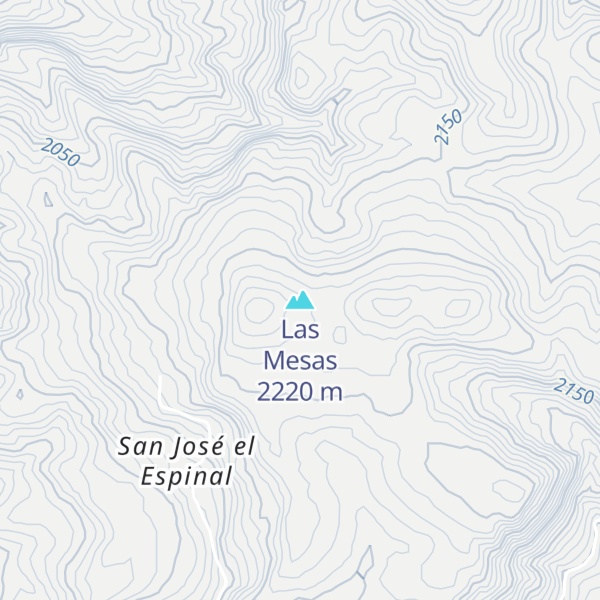 Map of Las Mesas