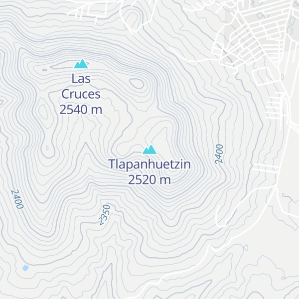 Map of Tlapanhuetzin