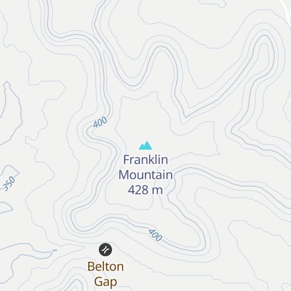 Map of Franklin Mountain