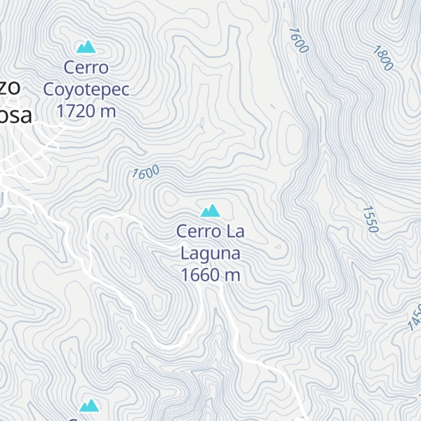 Map of Cerro La Laguna