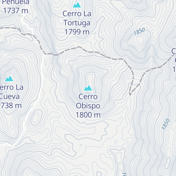 Map of Cerro Obispo
