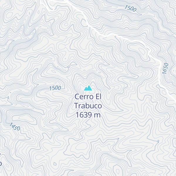 Map of Cerro El Trabuco