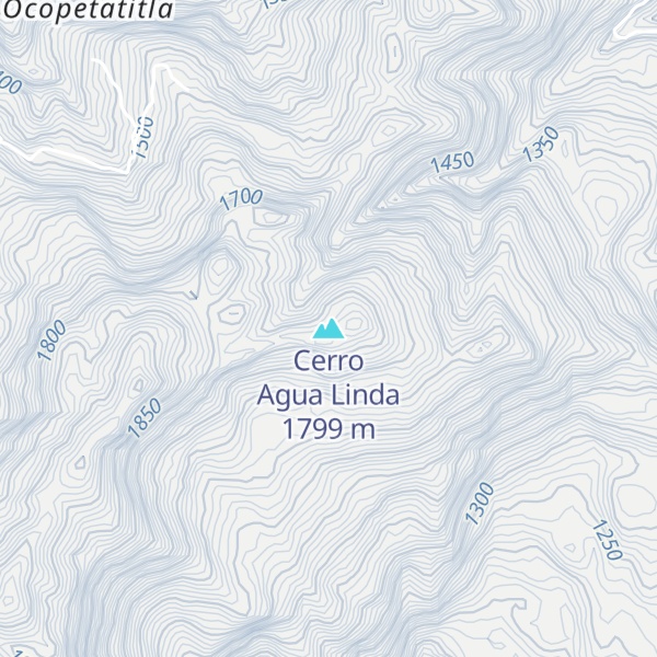 Map of Cerro Agua Linda