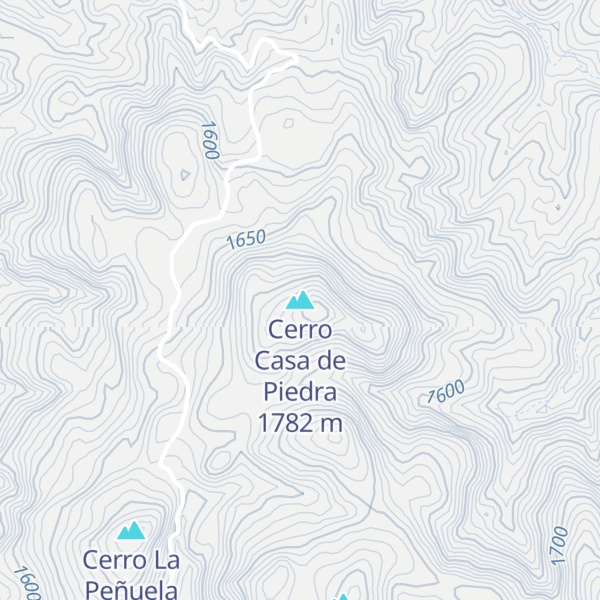Map of Cerro Casa de Piedra