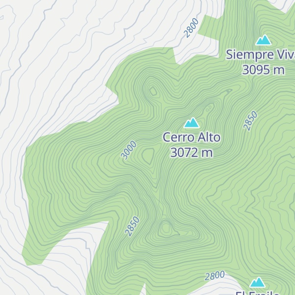 Map of Cerro El Alto
