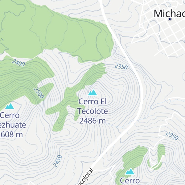 Map of Cerro El Tecolote