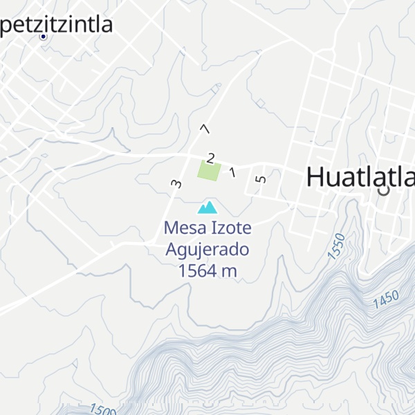 Map of Mesa Izote Agujerado