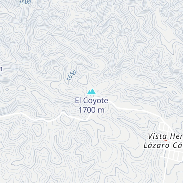 Map of El Coyote