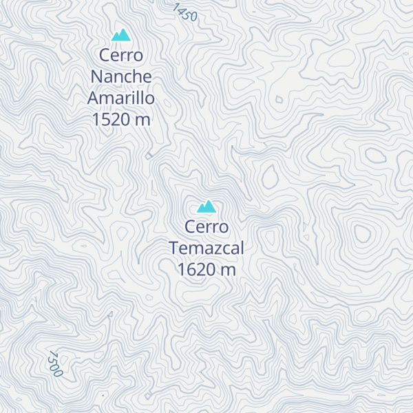 Map of Cerro Temazcal