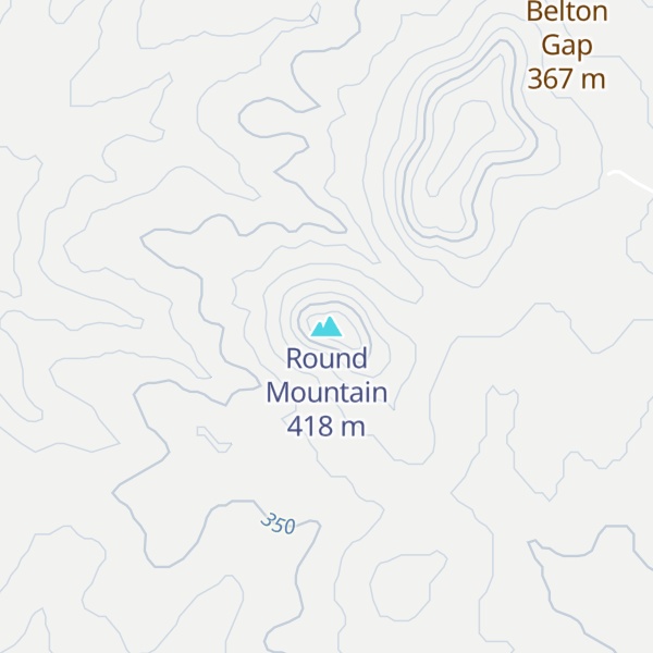 Map of Round Mountain