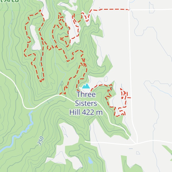 Map of Three Sisters Hill